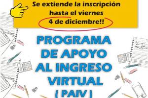 programa avisando se extiende hasta el 4 de diciembre