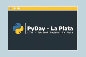 logotipo de python pyday en la plata