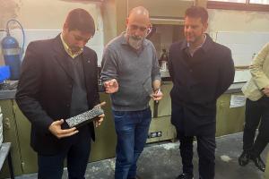 foto del decano Luis Ricci, Gonzalo atanasof y Julio Rivera