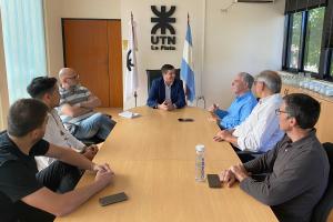 El Decano Luis Ricci recibió a autoridades de AUBASA