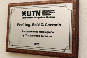 homenaje al Ing. Raúl Osvaldo Cozzarín 