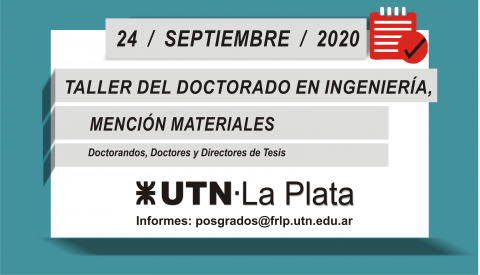 Imagen en color con textos del taller de posgrado 2020