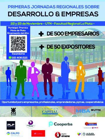 afiche promocional evento  del 22 y 23 de noviembre en UTN