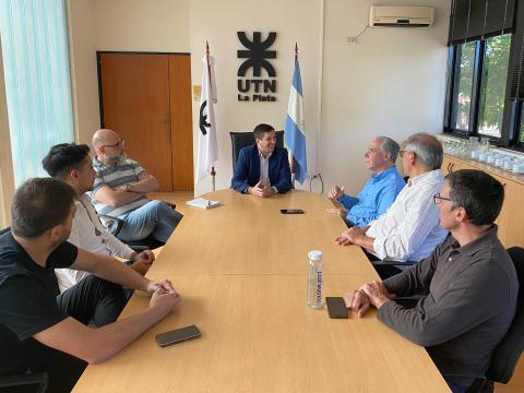 El Decano Luis Ricci recibió a autoridades de AUBASA