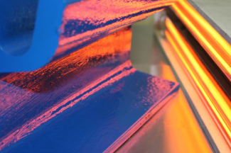 superficie pintada expuesta a calor directo