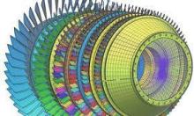 modelo 3D de una turbina